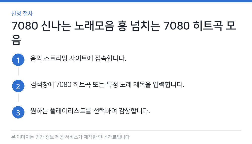 7080 신나는 노래모음 흥 넘치는 7080 히트곡 모음 신청 절차